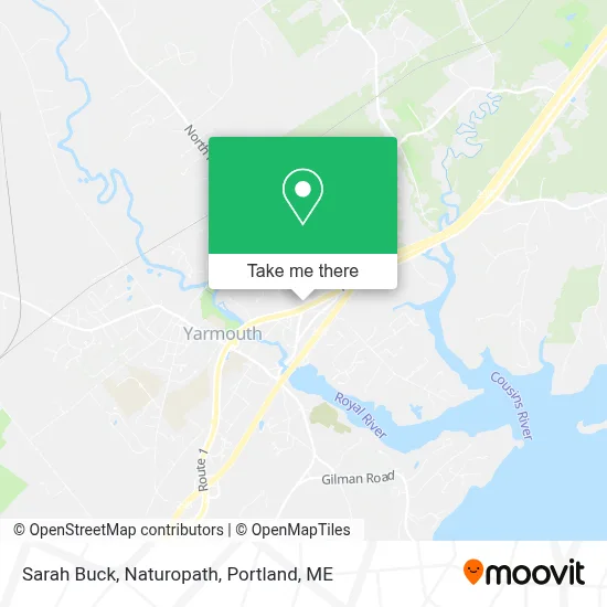 Sarah Buck, Naturopath map