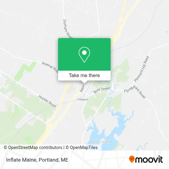 Inflate Maine map