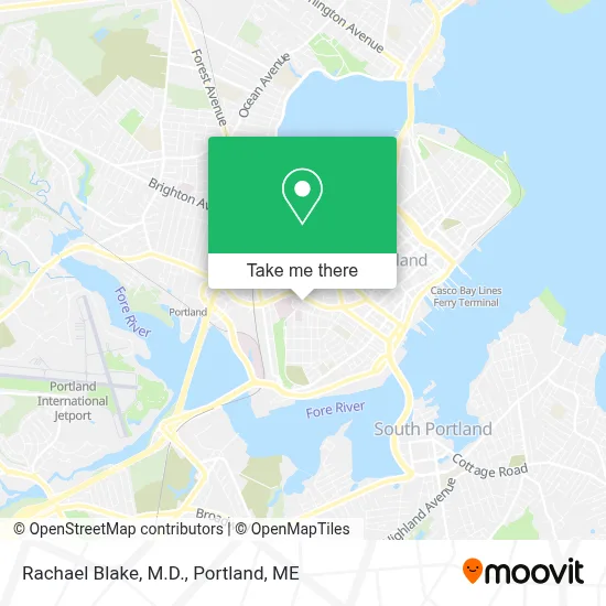 Rachael Blake, M.D. map