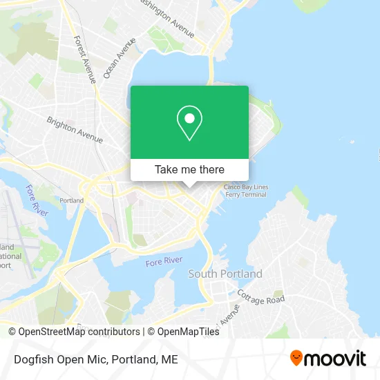 Dogfish Open Mic map