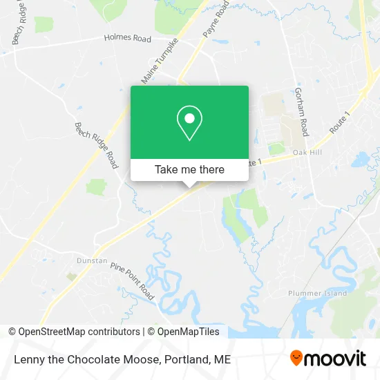 Lenny the Chocolate Moose map