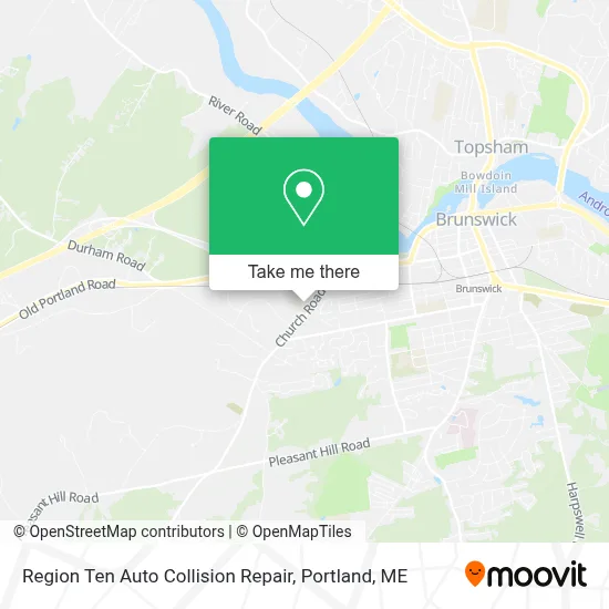 Region Ten Auto Collision Repair map