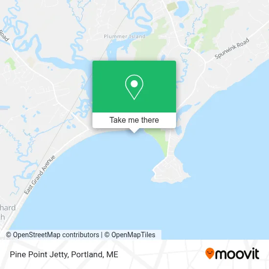 Pine Point Jetty map