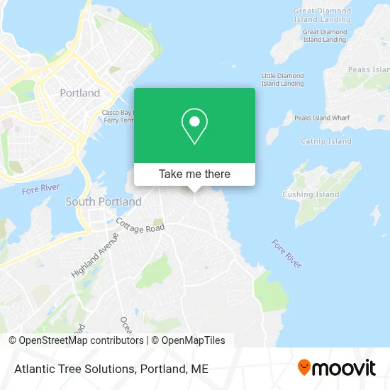 Atlantic Tree Solutions map