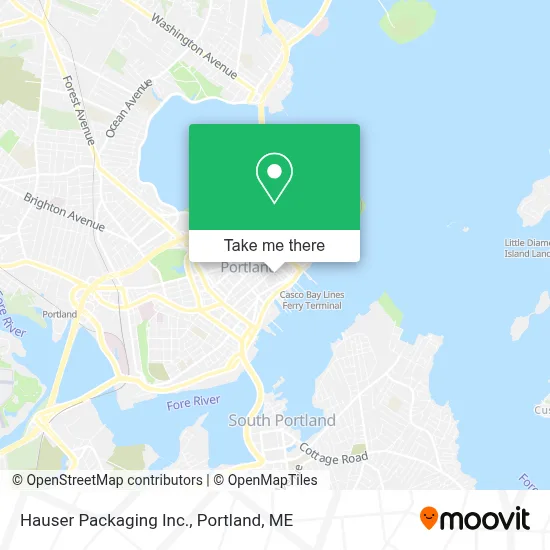 Hauser Packaging Inc. map