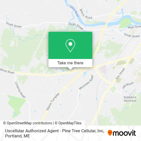 Uscellular Authorized Agent - Pine Tree Cellular, Inc map