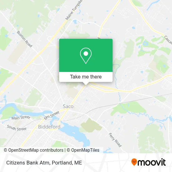 Citizens Bank Atm map