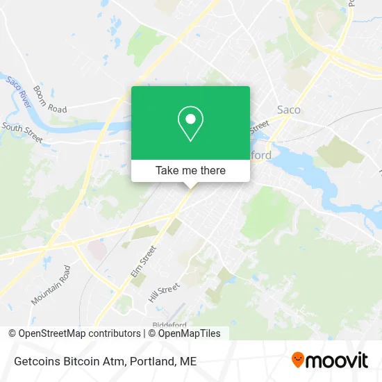 Getcoins Bitcoin Atm map