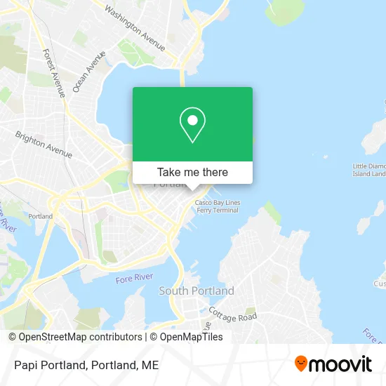 Papi Portland map