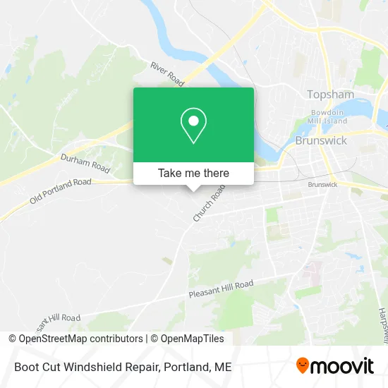 Boot Cut Windshield Repair map