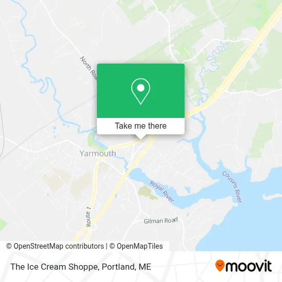 The Ice Cream Shoppe map