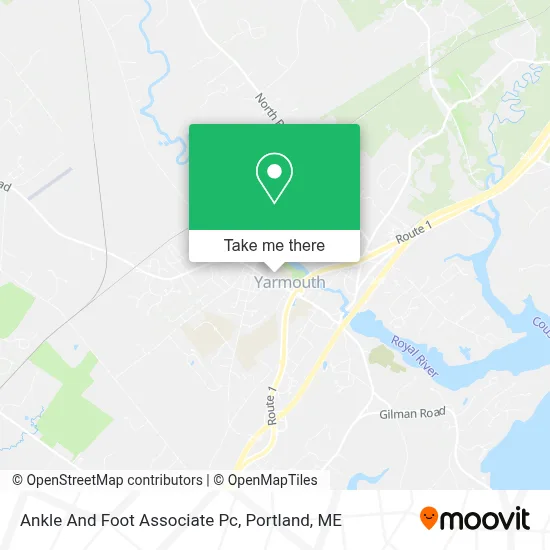 Ankle And Foot Associate Pc map