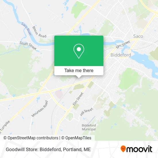 Goodwill Store: Biddeford map