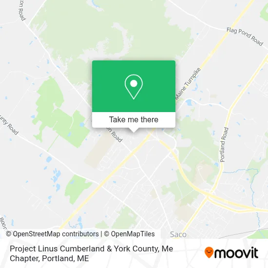 Project Linus Cumberland & York County, Me Chapter map