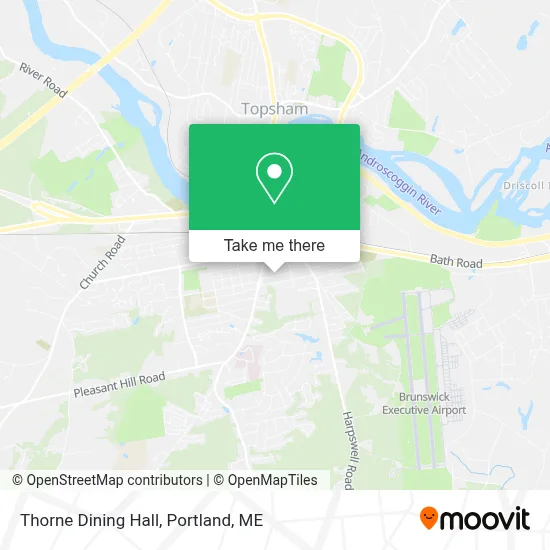 Thorne Dining Hall map