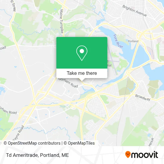 Td Ameritrade map