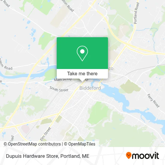Dupuis Hardware Store map