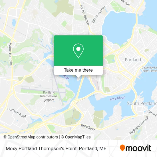 Moxy Portland Thompson's Point map