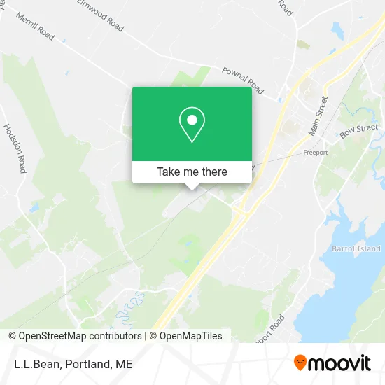 L.L.Bean map