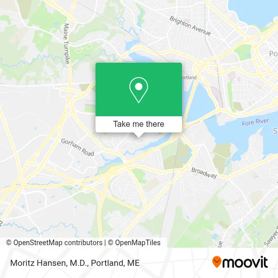 Moritz Hansen, M.D. map