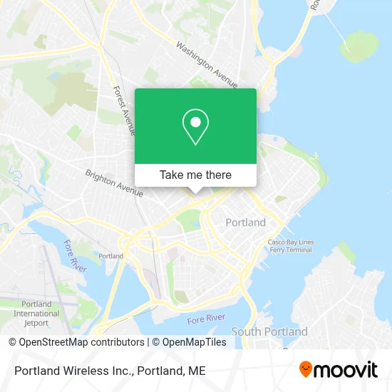 Portland Wireless Inc. map