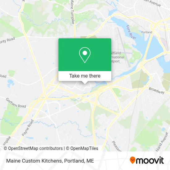 Maine Custom Kitchens map