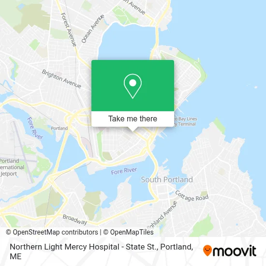 Northern Light Mercy Hospital - State St. map