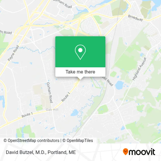 David Butzel, M.D. map