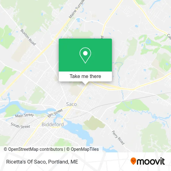 Ricetta's Of Saco map