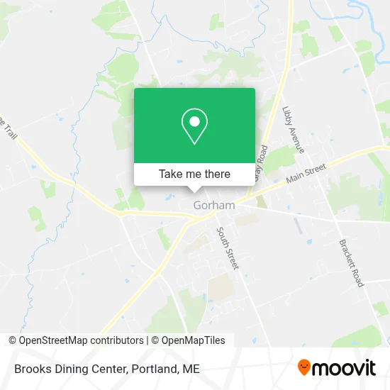 Brooks Dining Center map