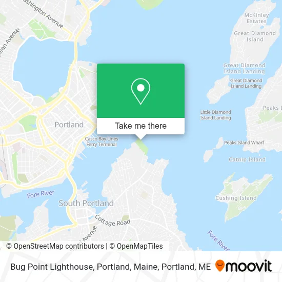 Bug Point Lighthouse, Portland, Maine map
