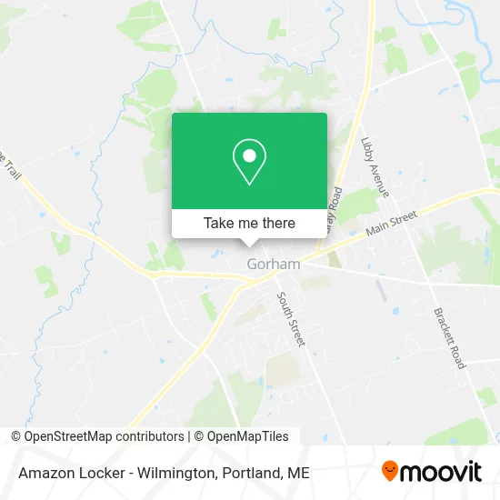 Amazon Locker - Wilmington map