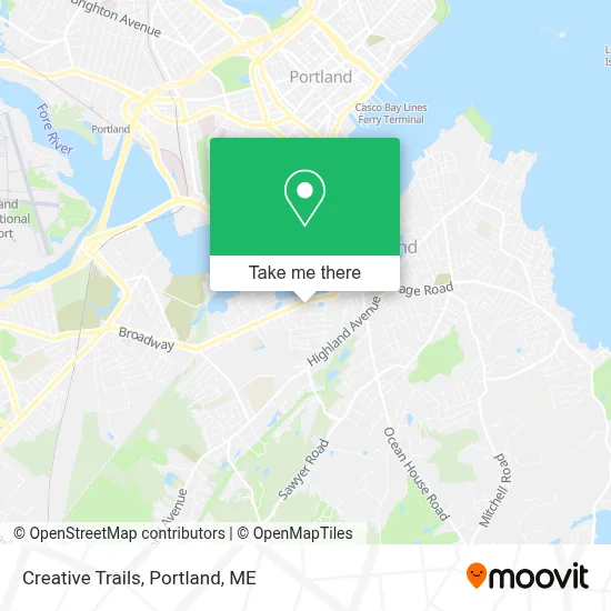 Creative Trails map
