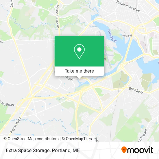 Extra Space Storage map