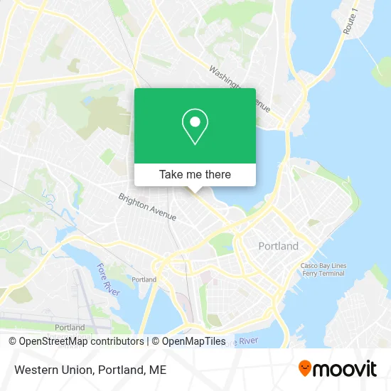 Western Union map