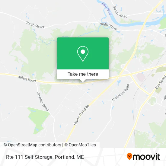 Rte 111 Self Storage map