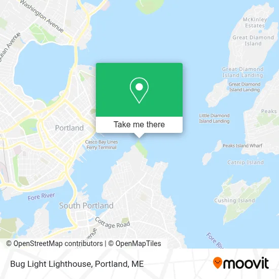 Bug Light Lighthouse map