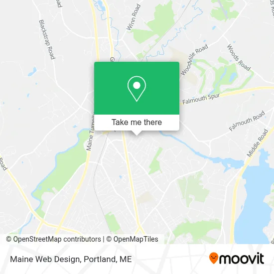 Maine Web Design map