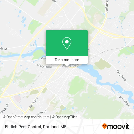 Ehrlich Pest Control map