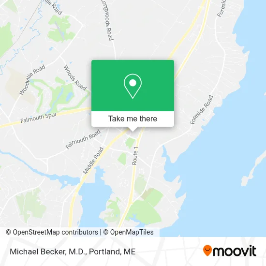 Michael Becker, M.D. map