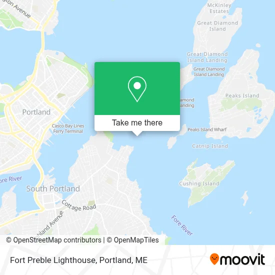 Fort Preble Lighthouse map