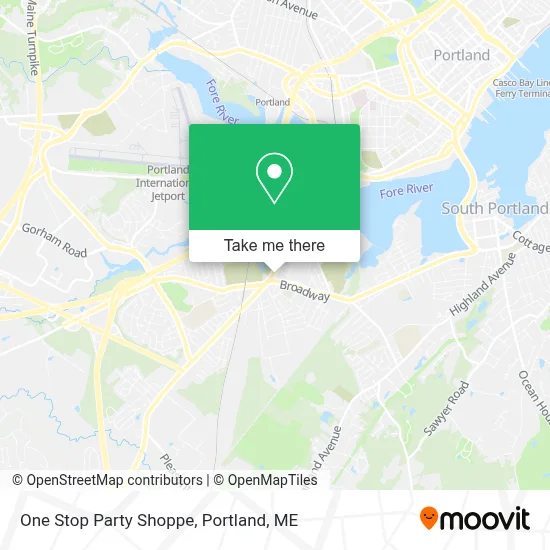 One Stop Party Shoppe map