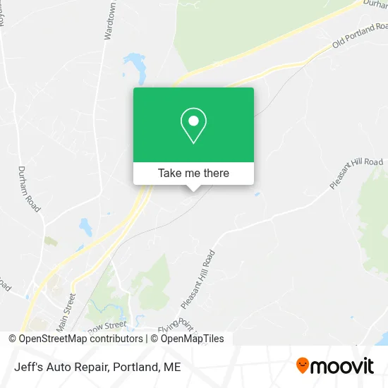 Jeff's Auto Repair map