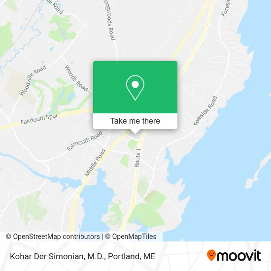 Kohar Der Simonian, M.D. map