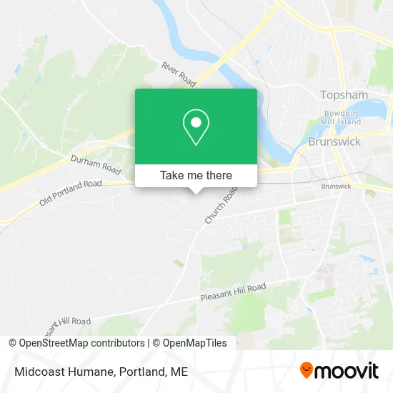Midcoast Humane map