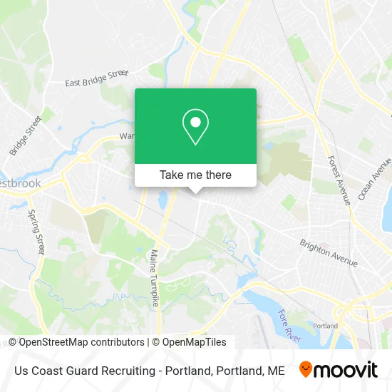 Us Coast Guard Recruiting - Portland map