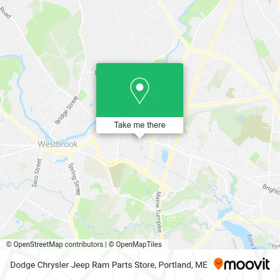 Dodge Chrysler Jeep Ram Parts Store map