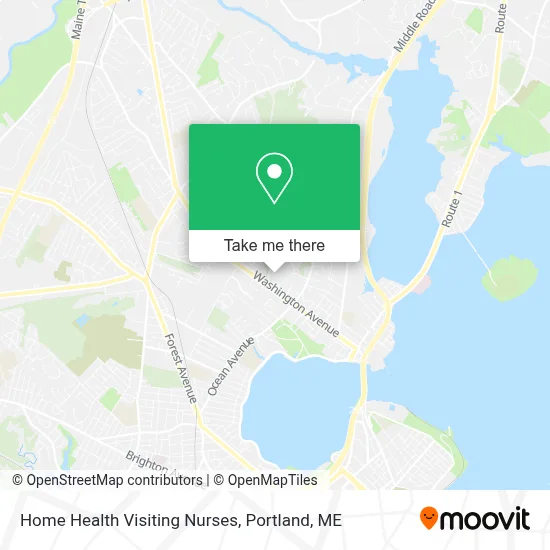Home Health Visiting Nurses map