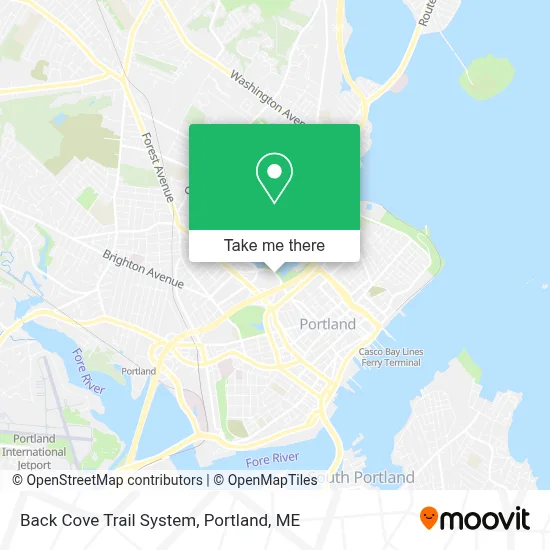 Back Cove Trail System map