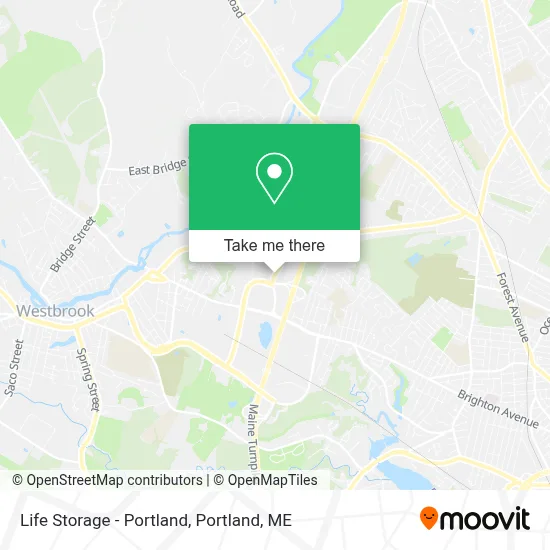 Life Storage - Portland map